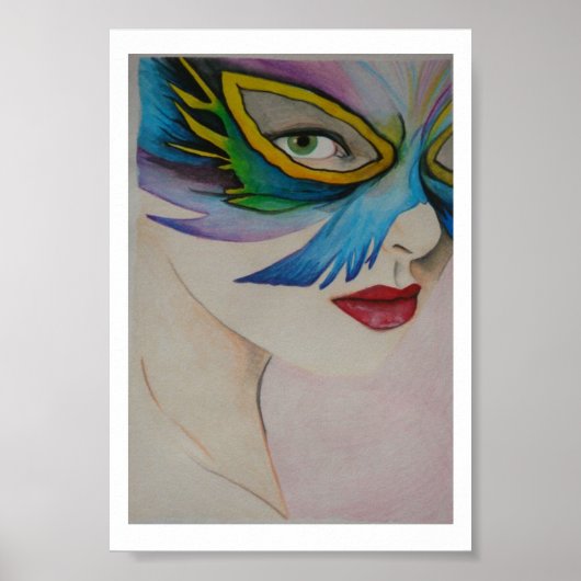 Poster Oeil papillon (Devant)