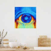 Poster Oeil psychédélique (Cuisine)