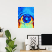 Poster Oeil psychédélique (Bureau à domicile)