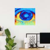 Poster Oeil psychédélique (Bureau à domicile)