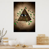 Poster Oeil pyramide (Cuisine)