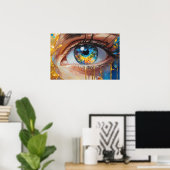 Poster Oeil rêvant (Bureau à domicile)