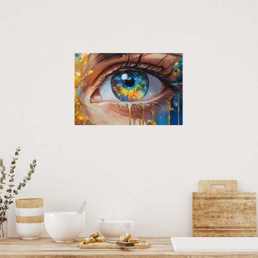 Poster Oeil rêvant (Cuisine)