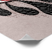 Poster Oeil rouge Larmes noires gothique (Coin)