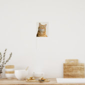 Poster Oeil vert de chat (Cuisine)