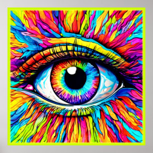 Poster OEil vibrant