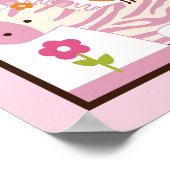 Poster oerwoud/Dieren/Afdrukmuur Art (Hoek)