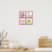 Poster oerwoud/Dieren/Afdrukmuur Art (Keuken)