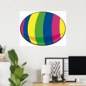 Poster Oeuf coloré (Bureau à domicile)