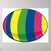 Poster Oeuf coloré (Devant)