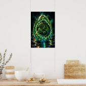Poster Œuf de F Dragon Cornu (Cuisine)