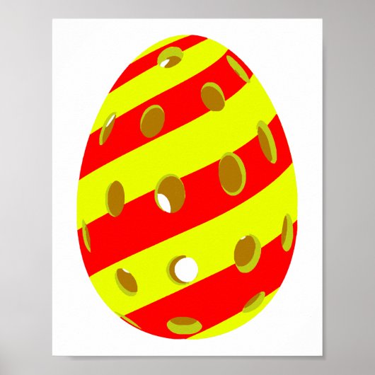 Poster Œuf de Pâques de pickleball (Devant)