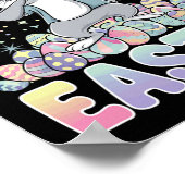 Poster OEuf de Pâques lapin (Coin)