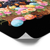 Poster OEuf de Pâques Rottweiler de Pâques (Coin)