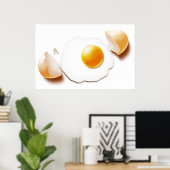 Poster Oeuf fissuré (Bureau à domicile)
