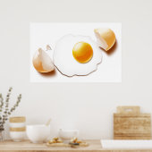 Poster Oeuf fissuré (Cuisine)