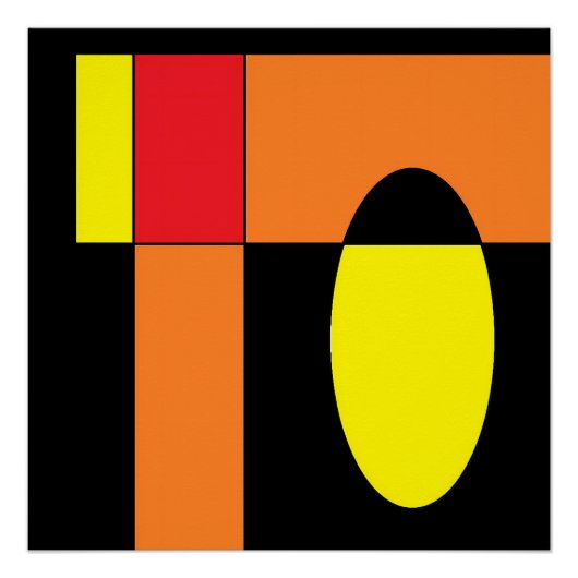 Poster Oeuf Invader II - Ken Gage Art Abstrait (Devant)