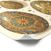 Poster Oeuf Mandala - Design Floral Boho complexe (Coin)