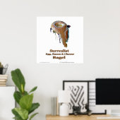 Poster Oeuf surréaliste, Bacon et Bagel au fromage (Bureau à domicile)