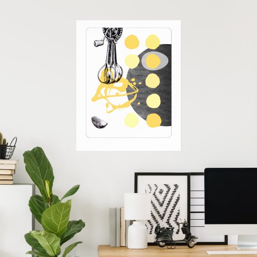 Poster OEufs brouillés (Bureau à domicile)