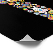 Poster Oeufs de la Croix chrétienne Pâques (Coin)