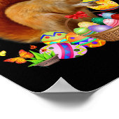 Poster Oeufs de lapin Jour de Pâques Jour de Pâques Cos (Coin)