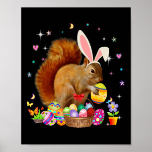 Poster Oeufs de lapin Jour de Pâques Jour de Pâques Cos