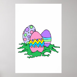 Poster Oeufs de Pâques