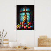 Poster OEufs de Pâques Jésus Religieux (Cuisine)