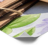 Poster Oeufs de Pâques sur table de jardin (Coin)