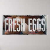 Poster Oeufs frais (Devant)