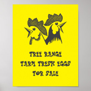 Poster Oeufs frais de ferme
