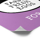Poster Oeufs frais de ferme (Coin)