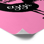 Poster OEufs frais de ferme à gamme libre (Coin)