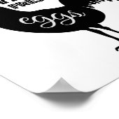 Poster OEufs frais de ferme à gamme libre (Coin)