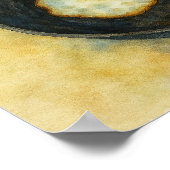 Poster Oeufs frits classiques Aquarelle Art (Coin)
