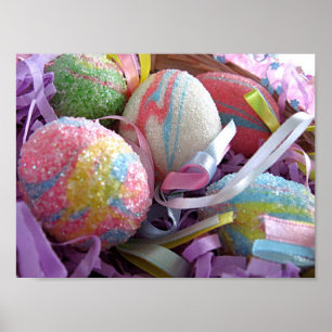 Poster OEufs Pastel de Pâques