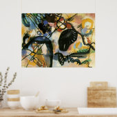 Poster Oeuvre Abstraite de Kandinsky Black Spot (Cuisine)