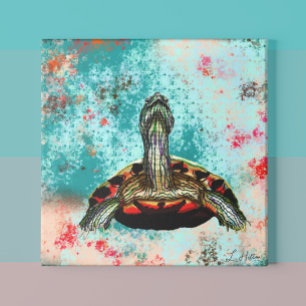 Poster Oeuvre Abstraite de tortue