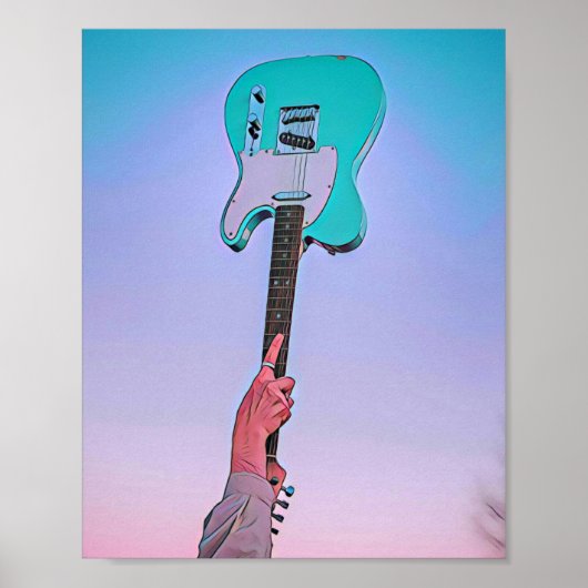 Poster OEuvre classique de guitare (Devant)