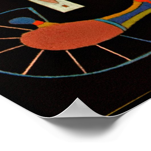 Poster OEuvre colorée de Kandinsky, (Coin)