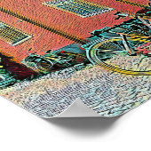 Poster OEuvre cyclable rétro (Coin)