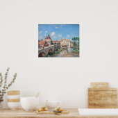 Poster OEuvre d'Alfred Sisley - Le Pont de Moret (Cuisine)