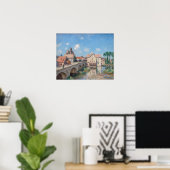 Poster OEuvre d'Alfred Sisley - Le Pont de Moret (Bureau à domicile)