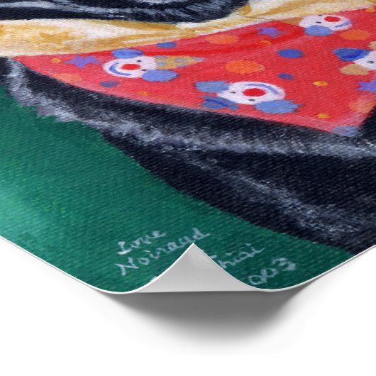 Poster Oeuvre d'anniversaire Black Labrador (Coin)