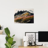 Poster OEuvre d'art alpin (Bureau à domicile)