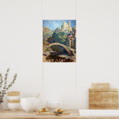 Poster OEuvre d'art Claude Monet - Le Château de Dolceacq (Cuisine)