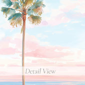 Poster Œuvre d'art côtière Pastel Palm Beach