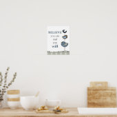 Poster Œuvre d'art de citation pour nurserie et chambres  (Cuisine)