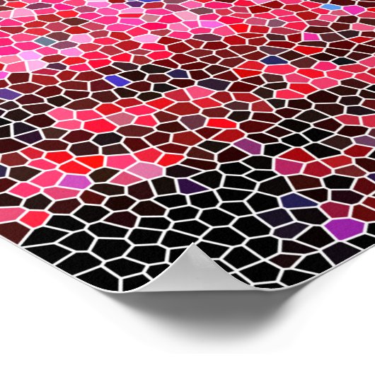 Poster OEuvre d'art de corail rose (Coin)